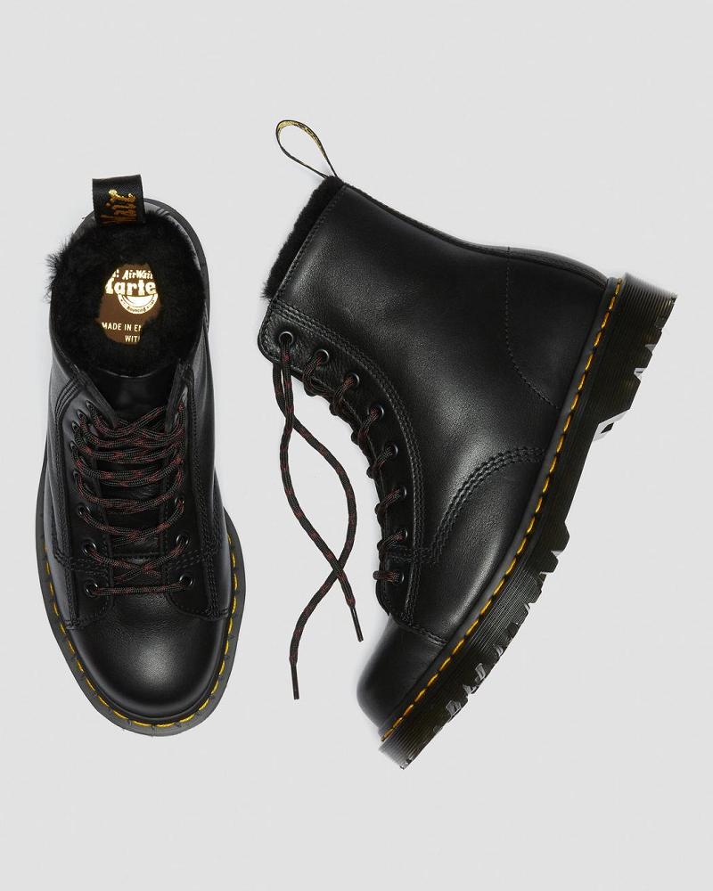 Dr Martens Barton Made in England Shearling Forede Lær Ankelstøvletter Herre Svarte | Norge 368OKI